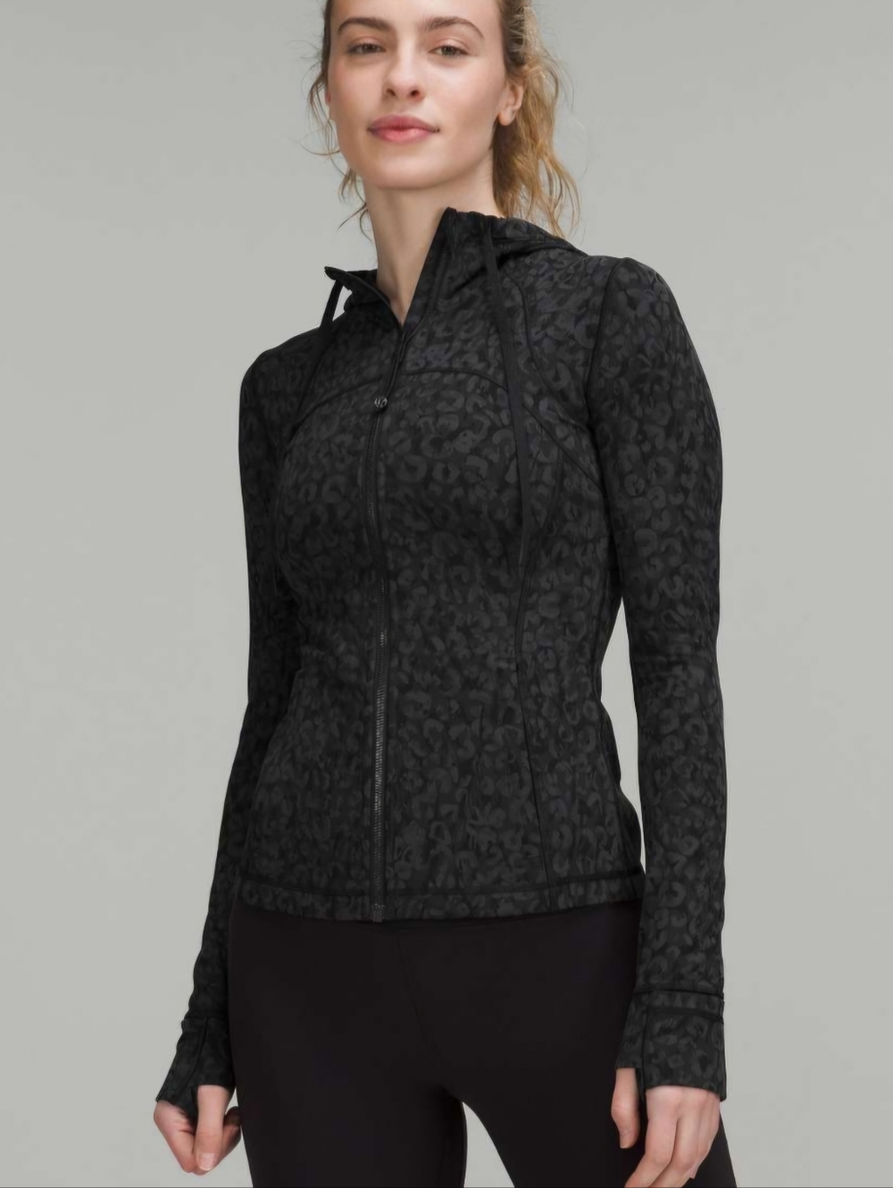 Lululemon Define Hooded Jacket Charcoal Camo Nulu